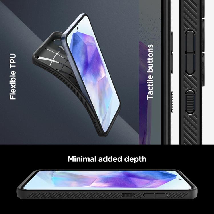 Spigen Spigen Galaxy A55 5G Mobilskal Liquid Air - Svart