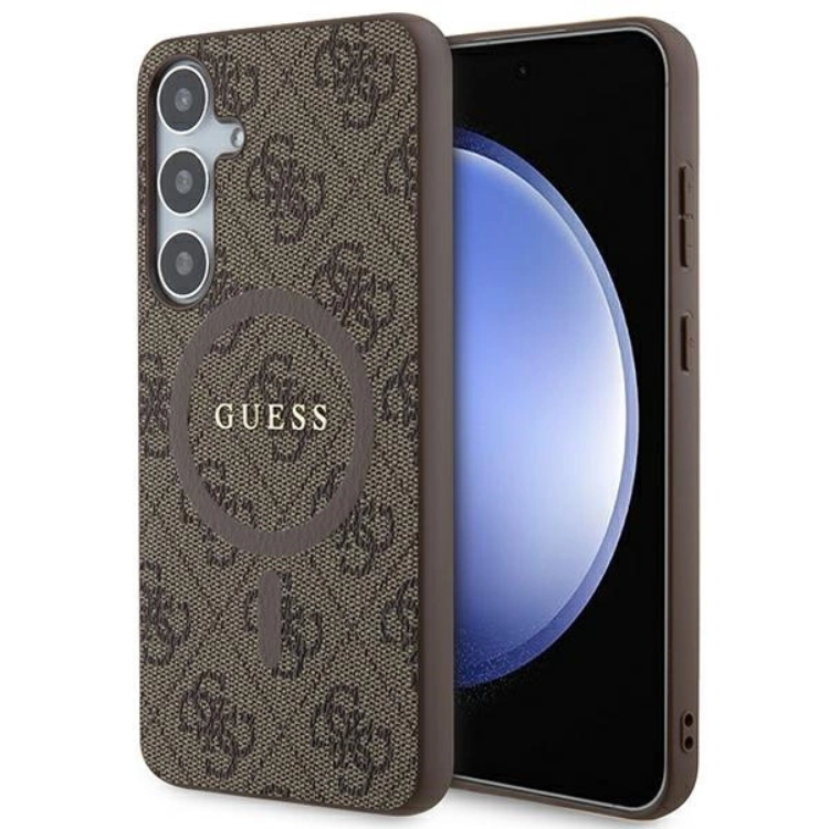 Guess Guess Mobilskal till Galaxy S24 Plus Magsafe Collection - Brun