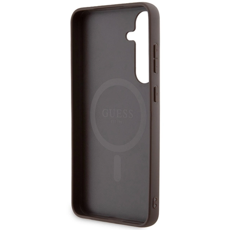 Guess Guess Mobilskal till Galaxy S24 Plus Magsafe Collection - Brun