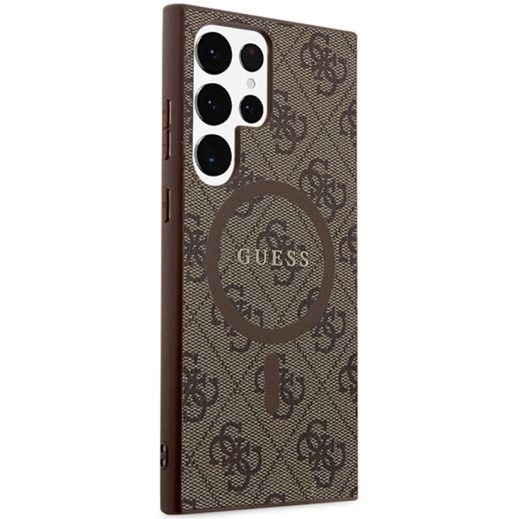 Guess Guess Mobilskal till Galaxy S24 Ultra Magsafe Collection - Brun