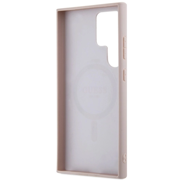 Guess Guess Mobilskal till Galaxy S24 Ultra Magsafe Collection - Rosa