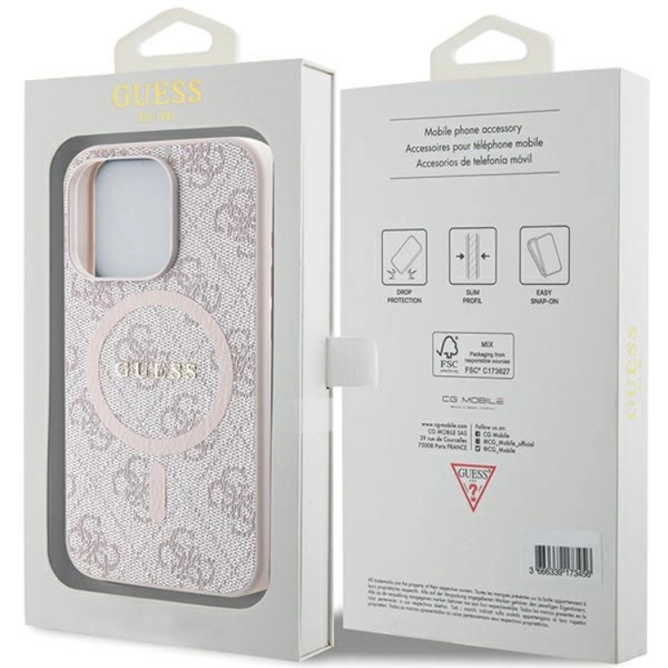 Guess Guess Mobilskal till iPhone 13/13 Pro Magsafe Collection - Rosa