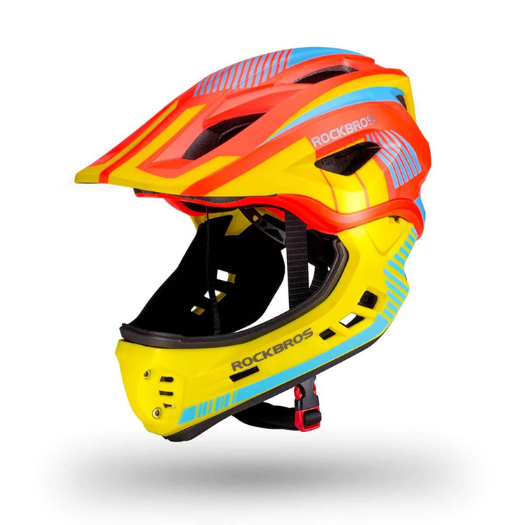 Rockbros Rockbros Cykelhjälm Med Detachable Visor S - Gul/Orange