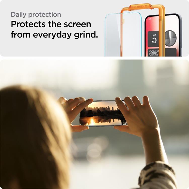 Spigen [2-Pack] Spigen Galaxy A55 5G Härdat Glas Skärmskydd ALM Glas.Tr