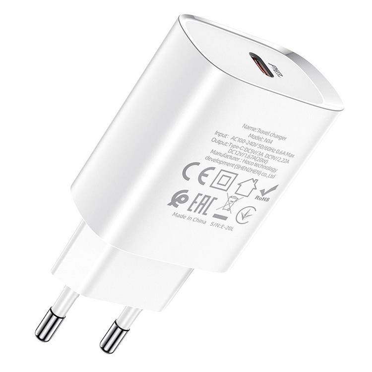 Hoco Hoco Väggladdare Adapter USB-C - Vit