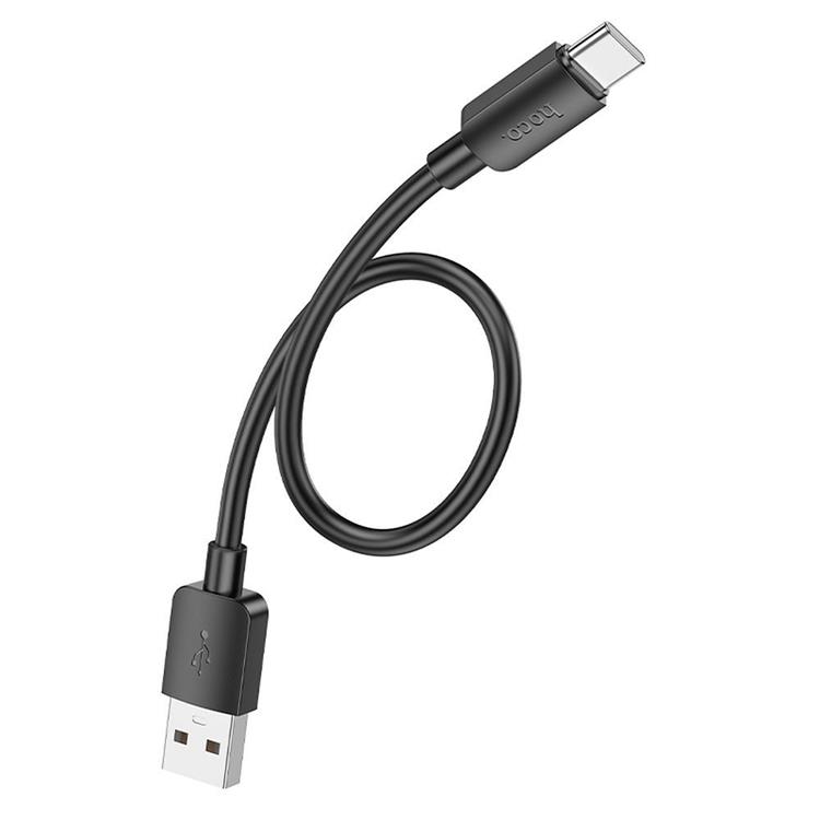 Hoco Hoco USB-C till USB-A kabel 0.25m 27W - Svart