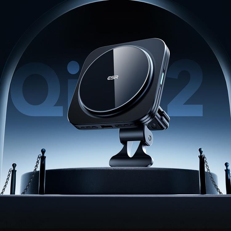 ESR ESR Qi2 Trådlös Biladdare Magnetisk Magsafe Halolock 15W - Svart