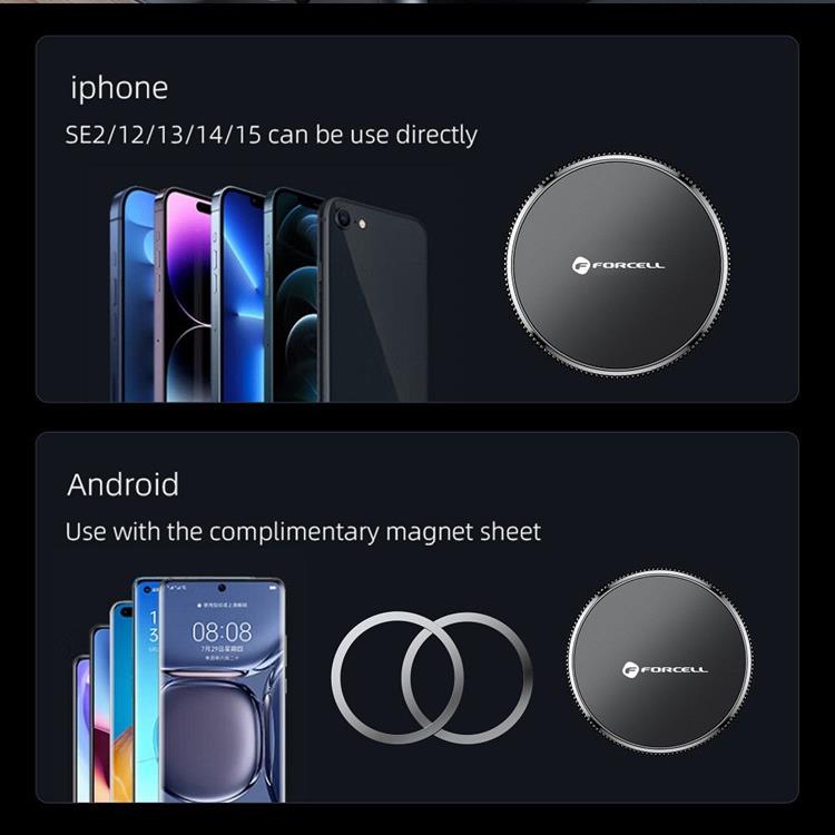 Forcell Forcell Bilhållare MagFlex Magsafe Air Vent - Svart