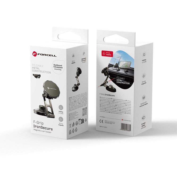 Forcell Forcell Bilhållare MagFlex Magsafe F-Grip IronSecure - Svart