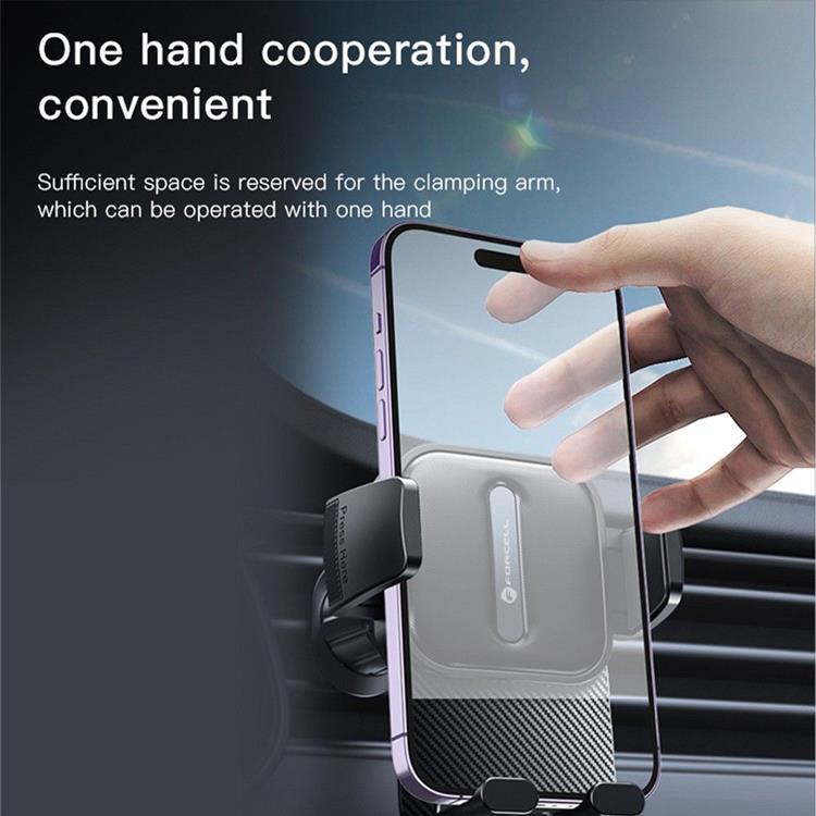 Forcell Forcell Bilhållare Magnetic F-Grip GuardianAV - Svart