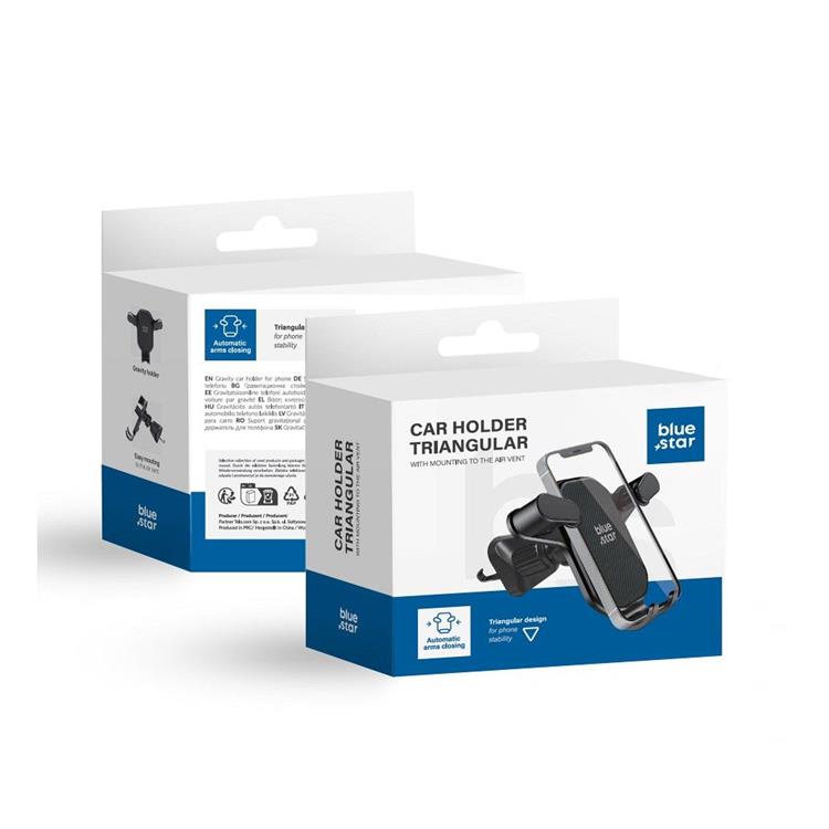 Blue Star Blue Star Bilhållare Triangular - Svart
