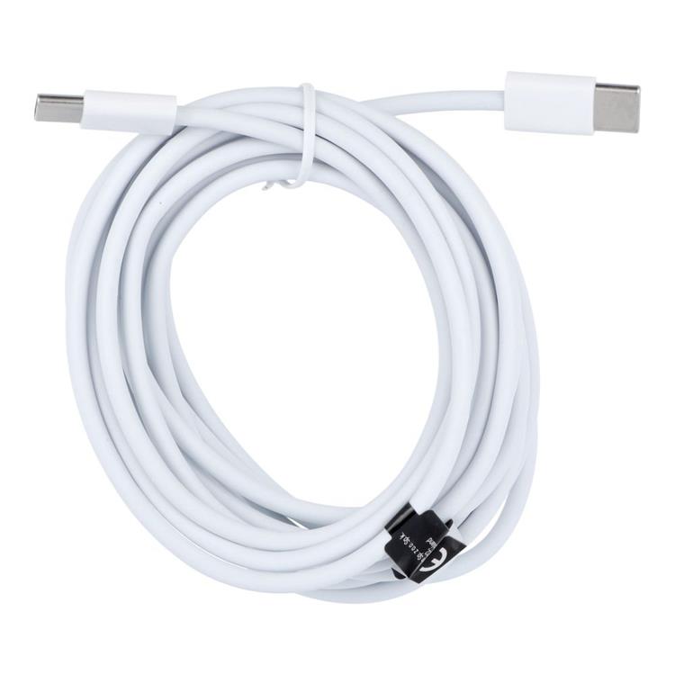 OEM USB-C till USB-C kabel 3m 30W HD26- Vit