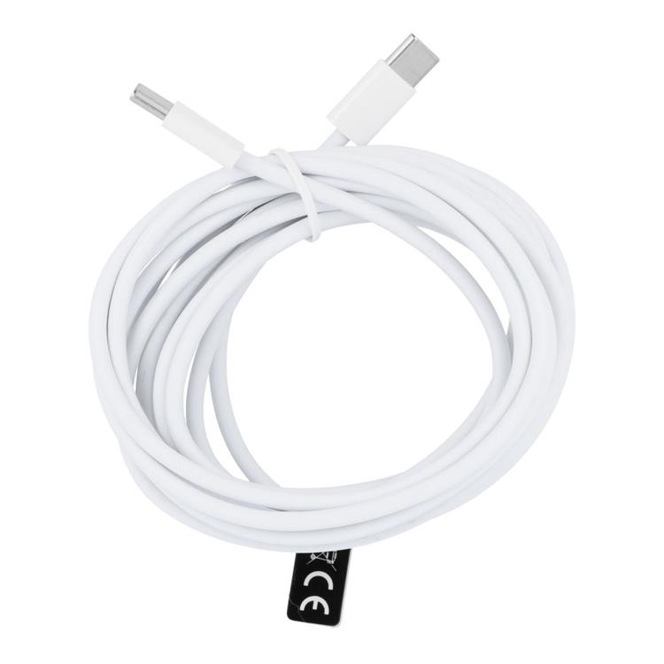 OEM USB-C till USB-C kabel 3m 60W HD-Box - Vit