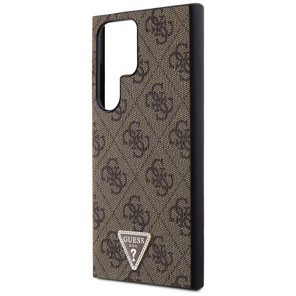 Guess Guess Mobilskal till Galaxy S24 Ultra Triangle Strass - Brun