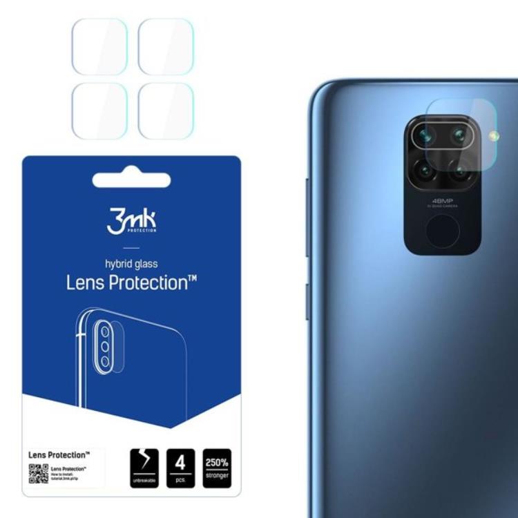 3MK 3MK Xiaomi Redmi Note 9 4G Kameralinsskydd i Härdat Glas