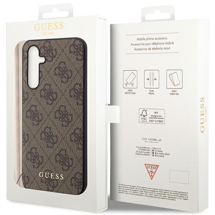 Guess Guess Mobilskal till Galaxy S23 FE Charms Collection - Brun