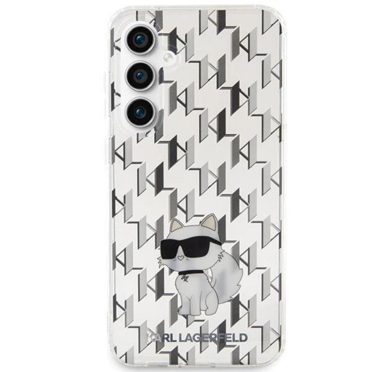 KARL LAGERFELD Karl Lagerfeld Mobilskal till Galaxy S23 FE Monogram Choupette - Transaprent