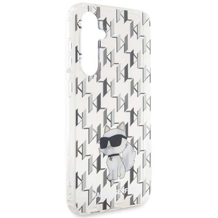 KARL LAGERFELD Karl Lagerfeld Mobilskal till Galaxy S23 FE Monogram Choupette - Transaprent