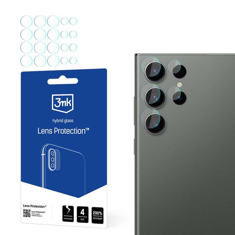 3MK 3MK Galaxy S24 Ultra HybridGlass Kameralinskydd - Transparent