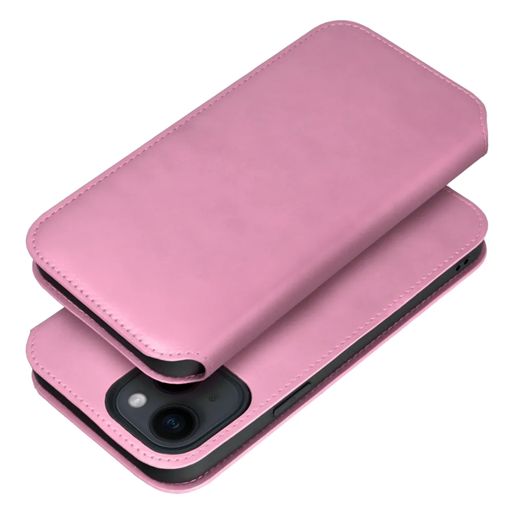 OEM iPhone 15 Plus Plånboksfodral Dual Pocket - Rosa