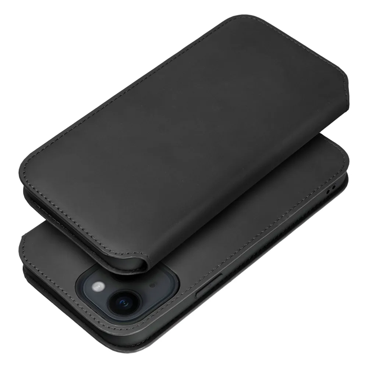 OEM iPhone 15 Plus Plånboksfodral Dual Pocket - Svart