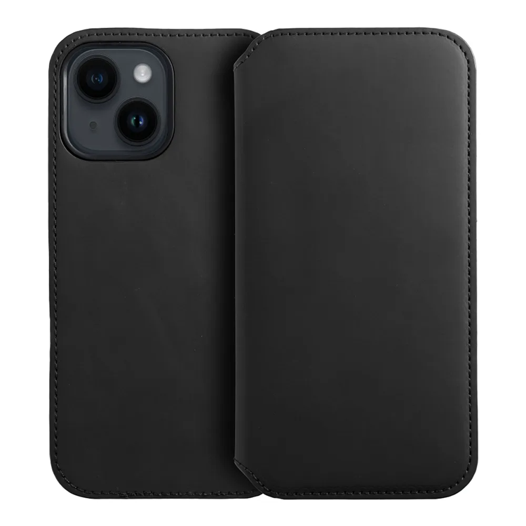 OEM iPhone 15 Plus Plånboksfodral Dual Pocket - Svart