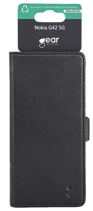 GEAR Gear Nokia G42 5G Plånboksfodral 3 Card Slot - Svart