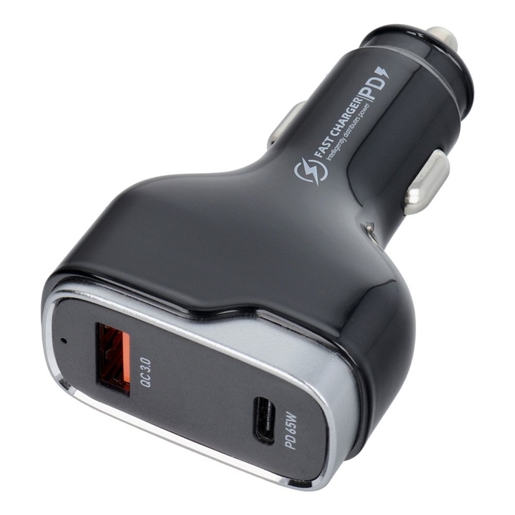 Joyroom Billaddare USB-A/USB-C 83W - Svart