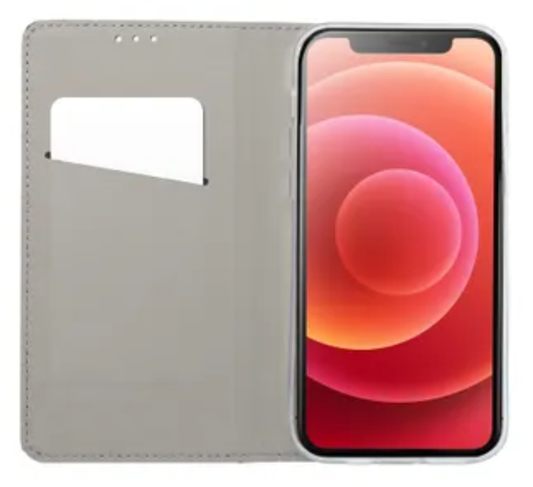 OEM iPhone 15 Plus Plånboksfodral Smart - Röd