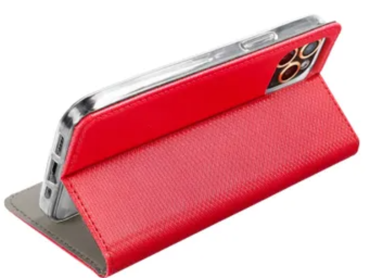 OEM iPhone 15 Plus Plånboksfodral Smart - Röd