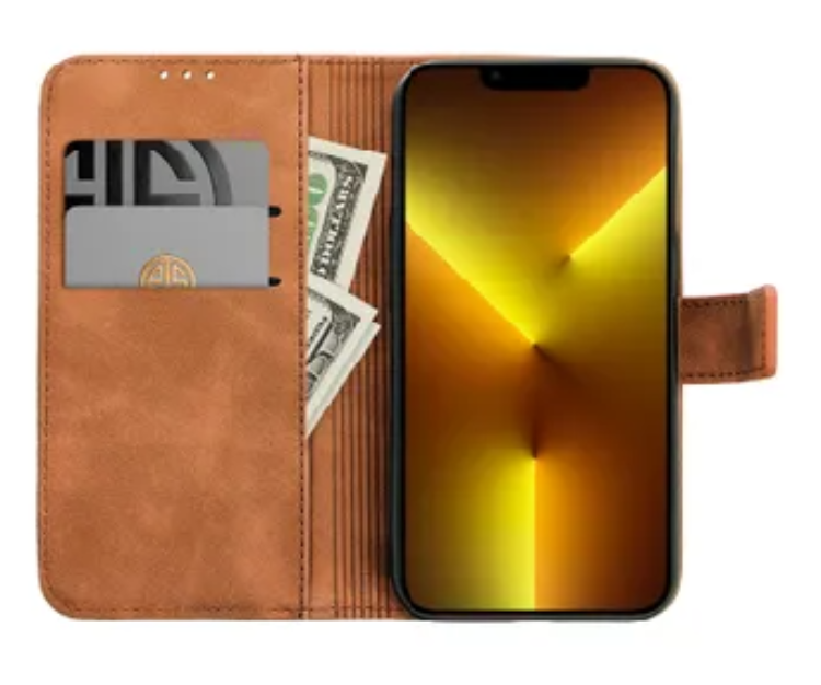 OEM Galaxy S23 FE Plånboksfodral Tender - Brun