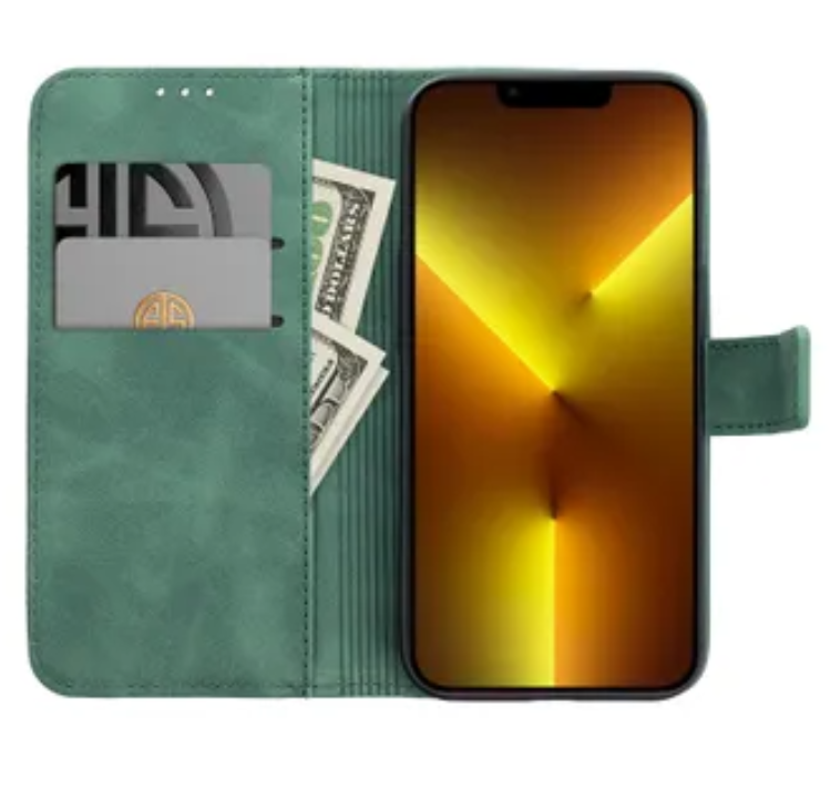 OEM Galaxy S23 FE Plånboksfodral Tender - Grön