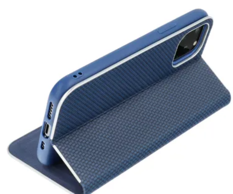 OEM Galaxy S24 Ultra Plånboksfodral Luna Carbon - Blå