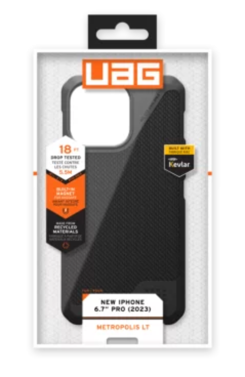 UAG UAG Mobilskal till iPhone 15 Plus Magsafe Metropolis LT - Svart