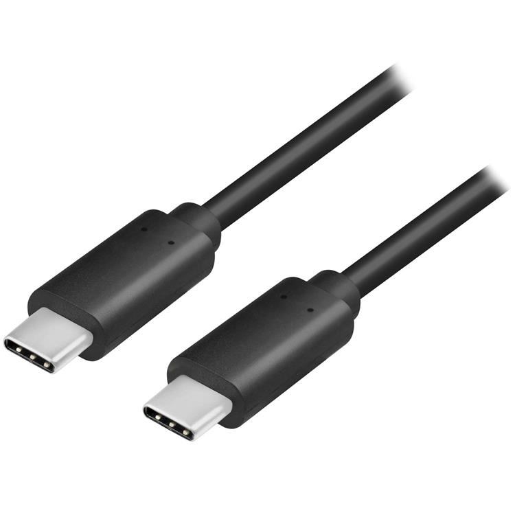 LogiLink Logilink USB-C till USB-C kabel 0.5m 100W - Svart