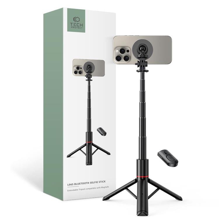 Tech-Protect Tech-Protect Bluetooth Selfie Stick Tripod - Svart
