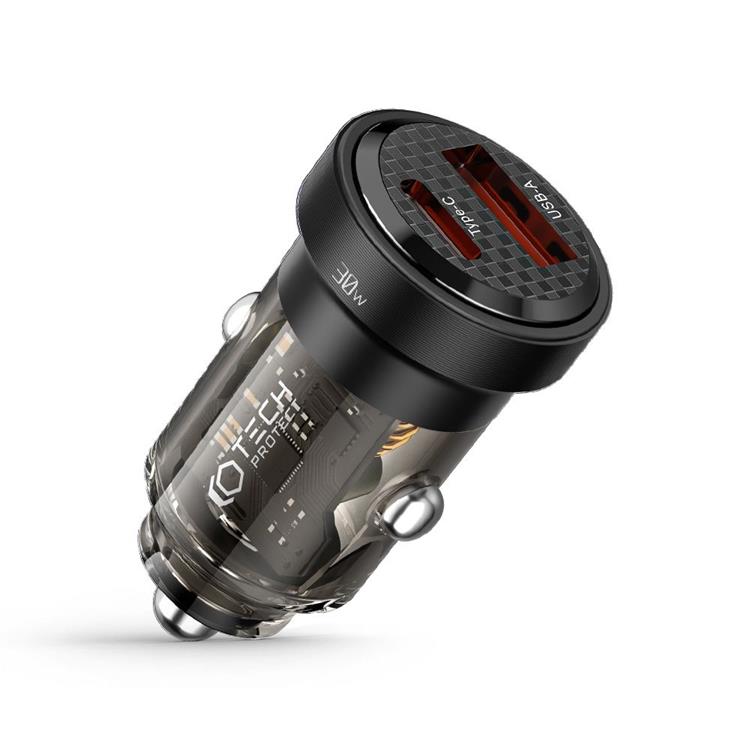 Tech-Protect Tech-Protect 2-Port Billaddare PD30W - Svart