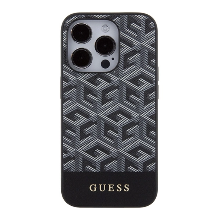 Guess Guess Mobilskal till iPhone 15 Pro Max Magsafe GCube Stripes - Svart