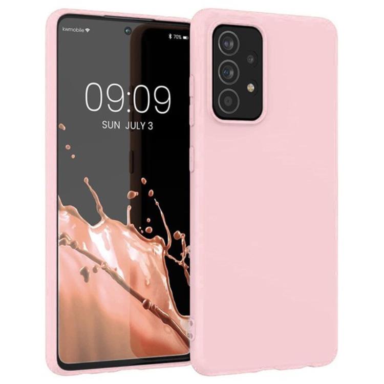 OEM Mobilskal till Galaxy A22 4G Slilkon - Rosa