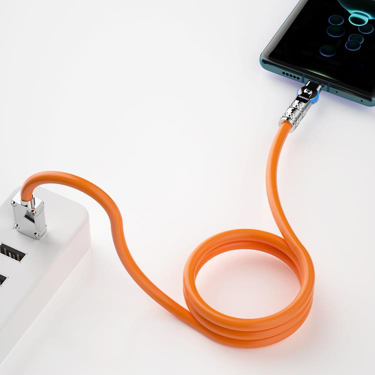 Dudao Dudao Kabel USB-C Till Lightning (1m) Angled - Orange