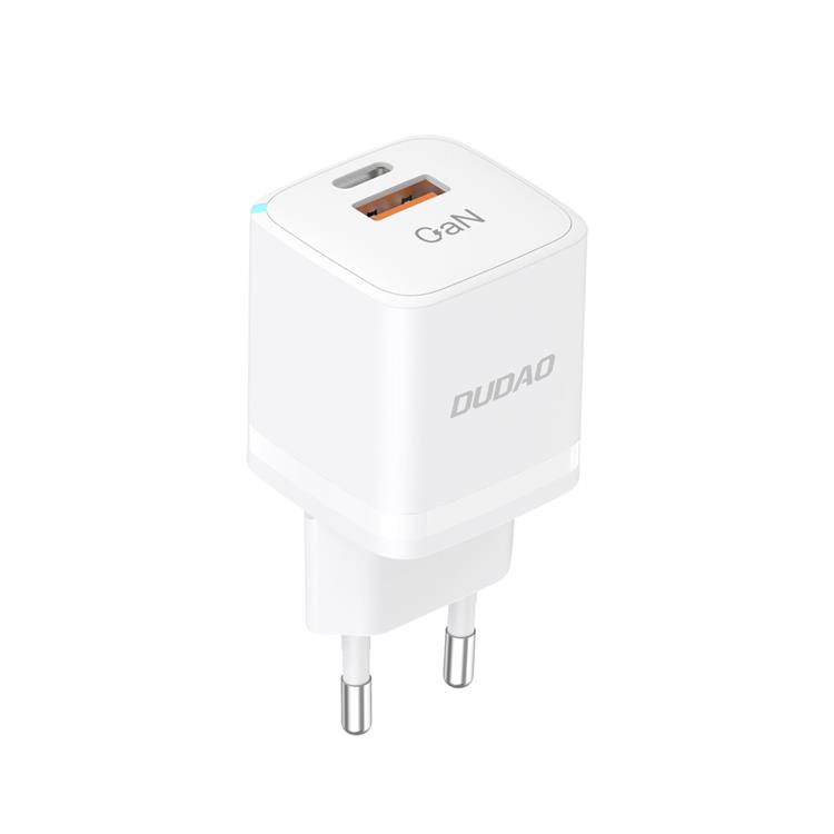Dudao Dudao Väggladdare USB/USB-C 33W - Vit