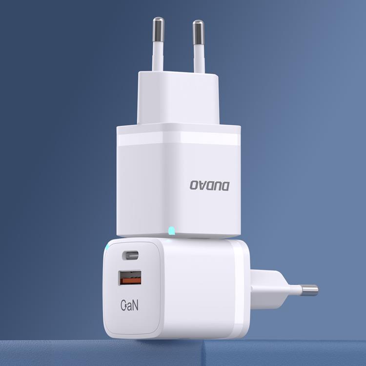 Dudao Dudao Väggladdare USB/USB-C 33W - Vit