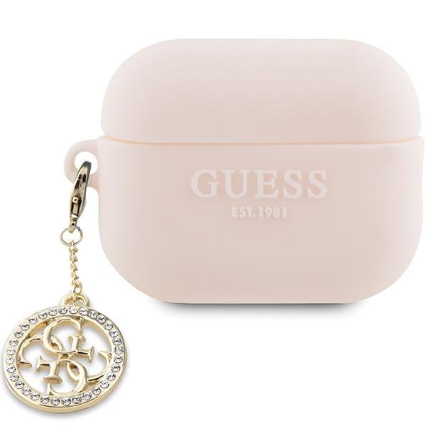 Guess Guess Airpods Pro 2 Skal Diamond Charm - Rosa