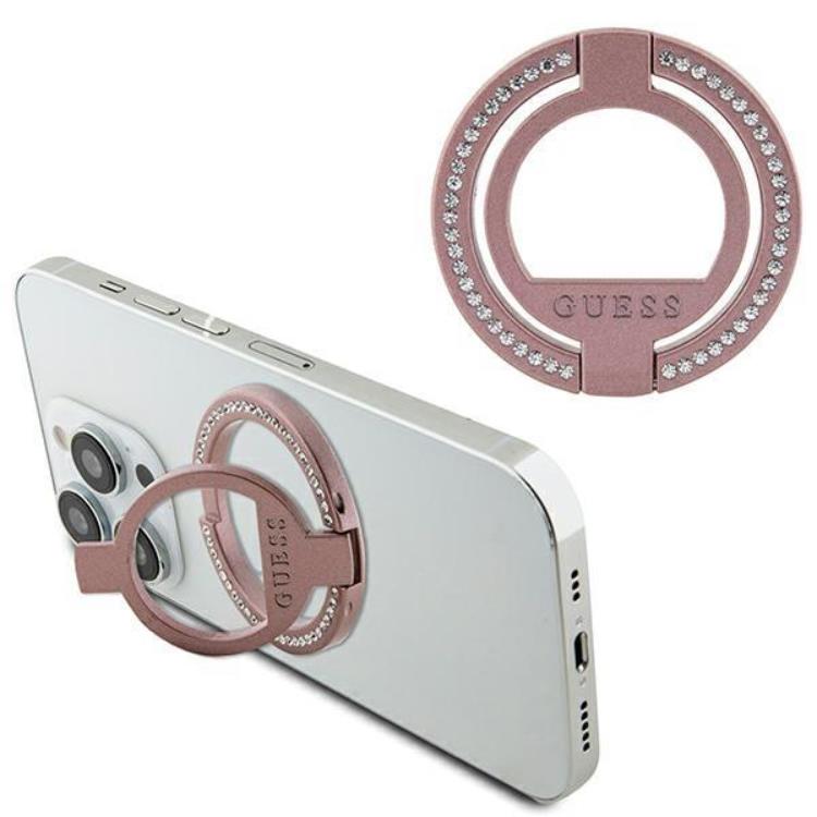 Guess Guess Ringhållare Magsafe Rhinestone - Rosa