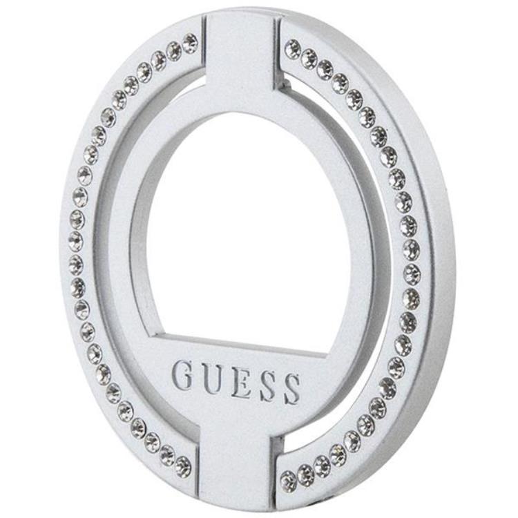 Guess Guess Ringhållare Magsafe Rhinestone - Silver