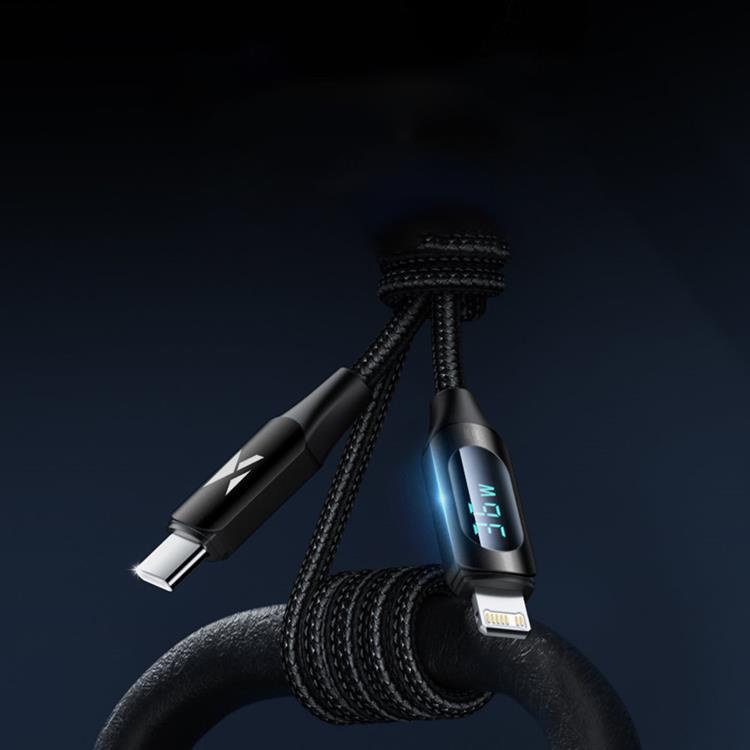 Wozinsky Wozinsky USB-C till Lightning kabel 2m - Svart