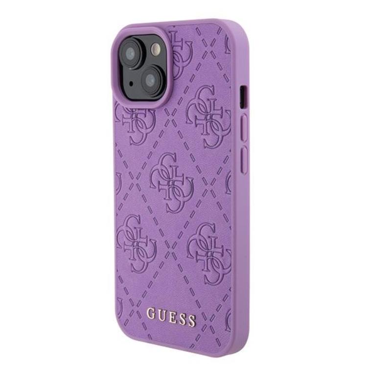 Guess Guess iPhone 15 Mobilskal Stamped - Lila
