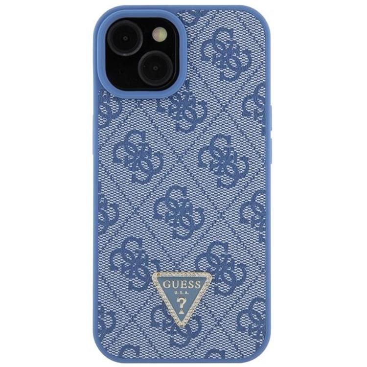 Guess Guess iPhone 15 Mobilskal Triangle Strass - Blå