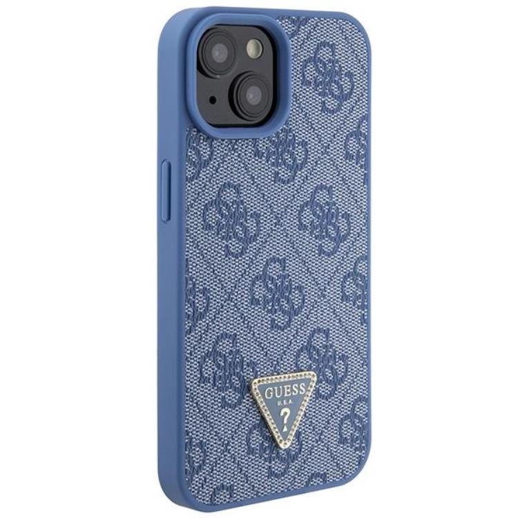 Guess Guess iPhone 15 Mobilskal Triangle Strass - Blå
