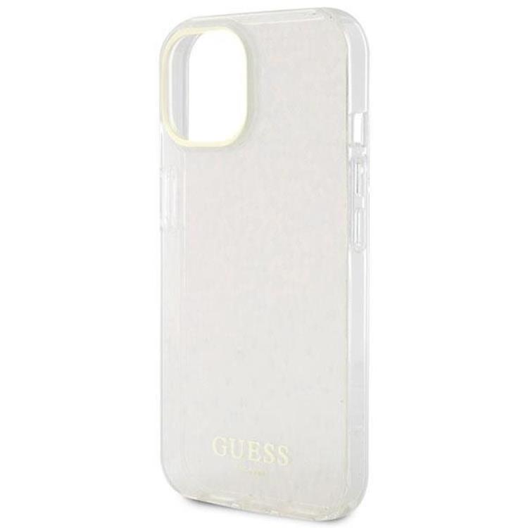 Guess Guess Mobilskal till iPhone 15 IML Faceted Mirror Disco Iridescent